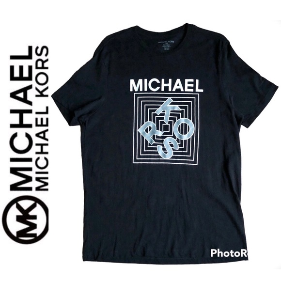 Michael Kors Tops - MICHAEL KORS Logo Tee Shirt Top BLACK Large Women’s UNISEX